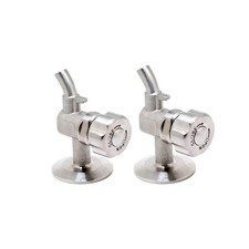 QiiMii 1.5'' SS304 Stainless Sampling Valve Beer Sampling Valve Clamp End, 2 ...