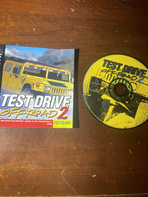 TEST DRIVE OFF-ROAD 2 Playstation PS1 Disc & Manual Only!