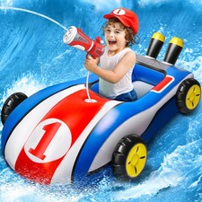 Inflatable Pool Float Ride On Water Gun Toy Kids Ages 3-8 HopeRock Floats Toys