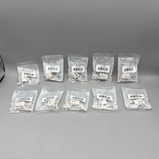 Monoprice Cat6 Keystone Jack White Lot of 10 110 Punch Down RJ45 K6-PD-WHITE