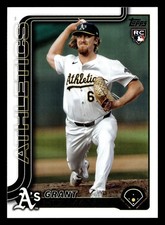 Grant Holman 2025 Topps ROOKIE RC #634 Athletics Baseball *240