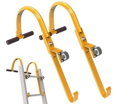 Roof Ladder Hooks with Wheel,Heavy Duty Extension Ladder Stabilizer,Roof Ridg...
