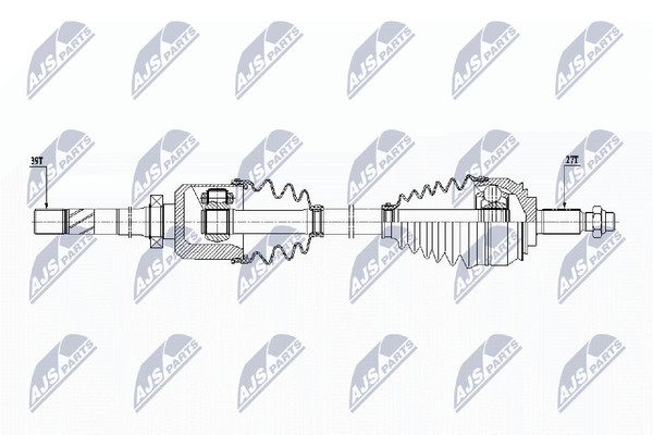 NTY Antriebswelle NPW-RE-155 FüR Renault Espace 4 JK0 VEL Satis Dci BJ03 BJ0B-image