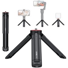 UURIG TP05 Extendable Mini Camera Tripod, Portable Selfie Stick Handle Black