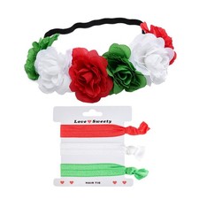 Rose Flower Headband Floral Crown Mexican Hair Wreath Christmas