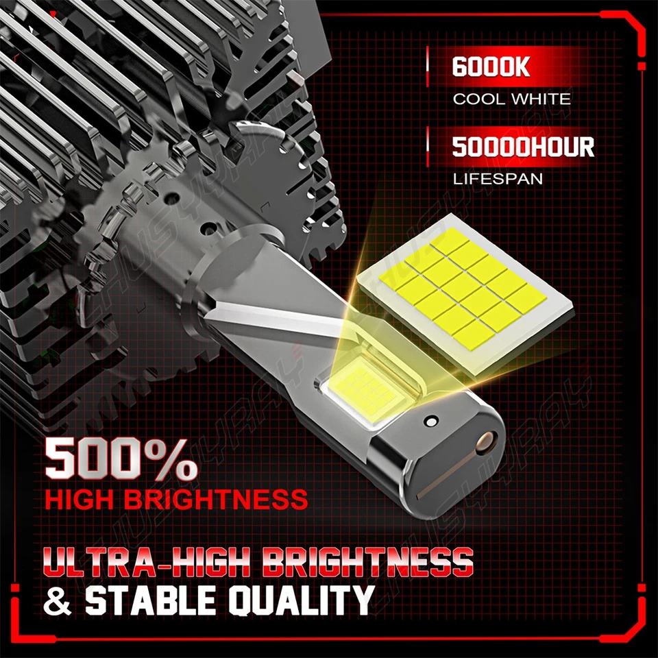 For Mercedes Benz E350 E400 E550 E63 2010-2013 White D1S/D1R LED Headlight Bulbs - Image 3 of 4