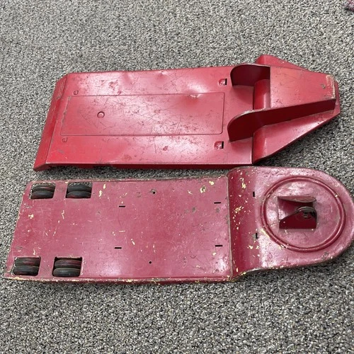 2 Vintage Toy Truck Trailers – Tonka & Unmarked – Pressed Steel Parts Lot