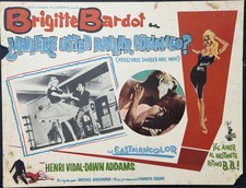 COME DANCE WITH ME BRIGITTE BARDOT HENRI VIDAL MEXICAN LOBBY CARD 1959