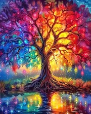 Paint by Numbers Kit for Adults Beginner Tree of Life Adult Paint-by-Number o