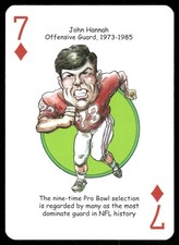 John Hannah 2017 New England Patriots Football Playing Card (NM)