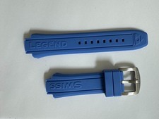 Ladies Swiss Legend Neptune Silicone/Rubber Blue band strap