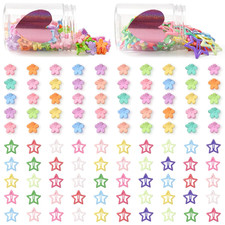 100Pcs Mini Hair Clips for Girls Women Mini Flower Hair Clips Colorful Star Hair
