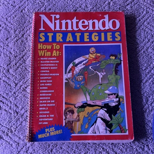 Vintage Nintendo Strategies 1989 Super Mario Bros Zelda II Castlevania II Contra