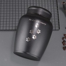 Memorial Pet Urn Stainless Steel Portable Burial Funeral Container Jar Keeping