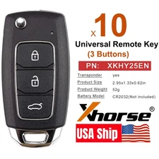Xhorse Universal Wire Remote Key for Hyundai Style Fob 3 Button XKHY25EN for MAX