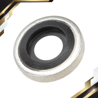 #ad 50 x Bonded Sealing Washer M6 11.5x4.9x2.9mm Carbon Steel Nitrile Rubber $15.00