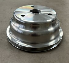 Small Block Chevy Sbc Aluminum Crank Pulley Lwp Single Groove Polished Small Block Chevy Sbc Aluminum Crank Pulley Lwp Single Groove Polished