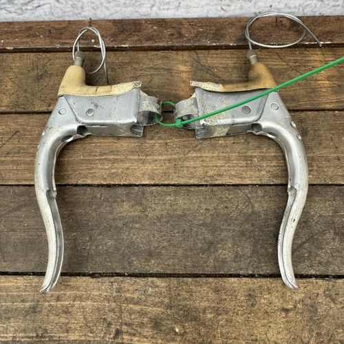 Vintage Mafac Drilled Road Bike Brake Levers Pair Custom Drillium 70s No Aero - Picture 9 of 20