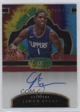 2017-18 Panini Select Rookie Signatures Tie-Dye Prizm 5/25 Jawun Evans Auto 00ma