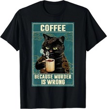 Coffee Because Murder Is Wrong Funny Black Ca...