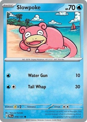 Pokemon - Slowpoke 018/131 - Prismatic Evolutions  - NM/M