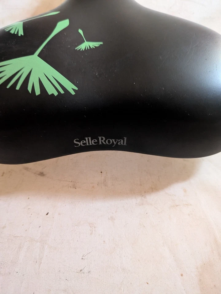Selle de vélo ville VTT gel noir vert marque - SELLEROYAL RIO - Photo 2/4