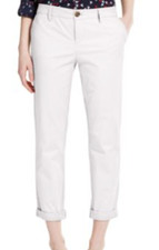 Tommy Hilfiger Women's Hampton Rolled-Hem Stretch Slim Chino Pant size 12