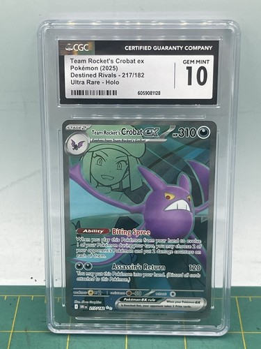 Team Rocket's Crobat ex graded CGC 10 for sale on eBay