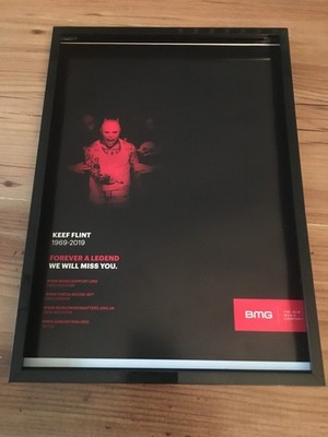 Keith Flint/Prodigy-Memorial-2019 A4 framed original advert