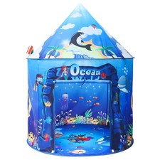 Under The Sea Kids Tent, Ocean Mermaid Play Tent for Kids as Toys, Pop Up