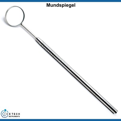 Profi Mundspiegel Dentalspiegel mit Griff Zahnarztspiegel Mundhygiene Diagnostik