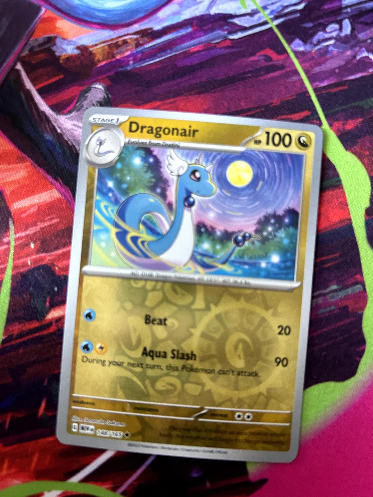 Dragonair 148/165 Uncommon 151 Pokemon Reverse Holo Near Mint