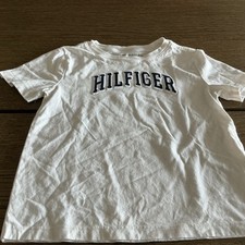 Tommy Hilfiger Baby Boy's Short Sleeve T-Shirt White Size XS 4-5
