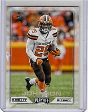 Cleveland Browns DUKE JOHNSON 2016 Playoff KICKOFF Football Card