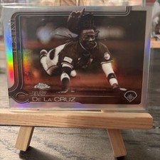 2025 Topps Chrome Update Series - Elly De La Cruz #USC189 Sepia Refractor