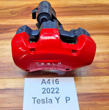 20-24 Oem Tesla Y Rear Left Driver Performance Disc Brake Caliper Brembo Red 20-24 Oem Tesla Y Rear Left Driver Performance Disc Brake Caliper Brembo Red
