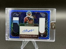 2022 Panini One - Formula One Autographs Malik Willis #345 Blue /49