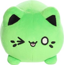 Aurora Enchanting Tasty Peach Toxic Green Meowchi Stuffed Animal, 7 in