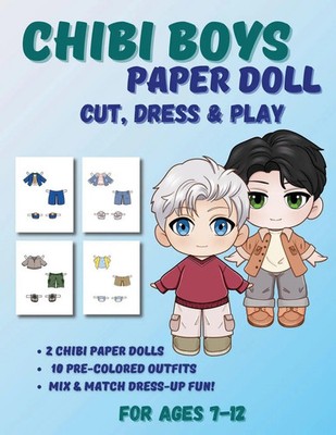 Mila Albeni | Chibi Boys Paper Doll Book | Taschenbuch | Englisch (2025)