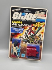 Vintage 1985 GI Joe Cobra Battle Gear Pack  4 Factory Sealed Accessory Set...