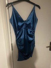 Double Crazy Crisscross Wrap Hem Satin Dress