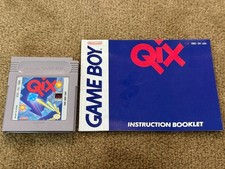 Qix (Nintendo Game Boy, 1990)  Game and Manual Only