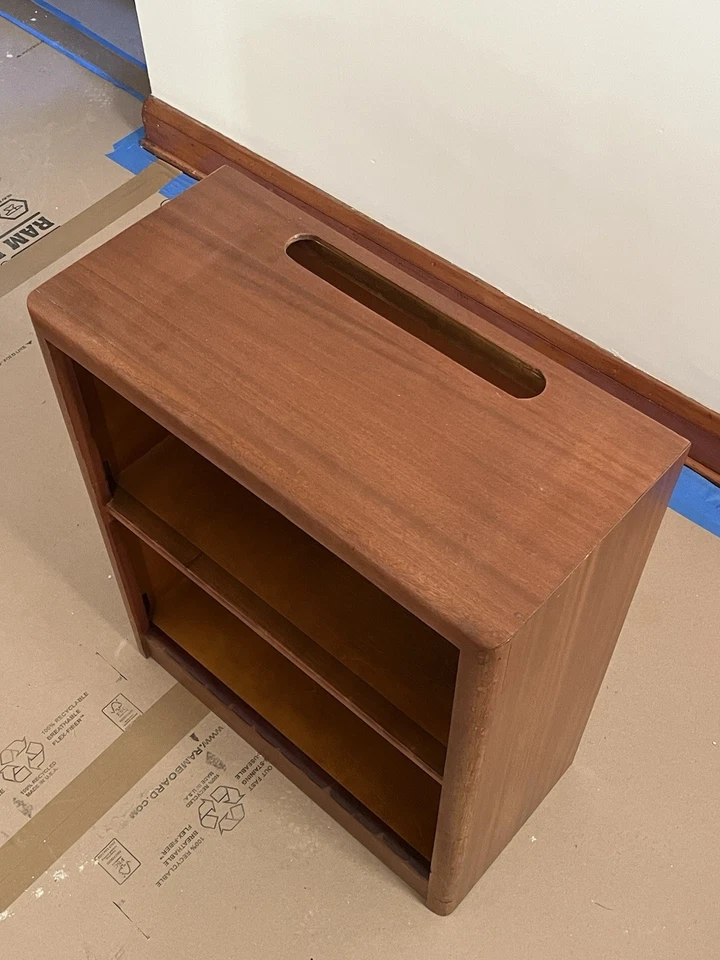 Midcentury Mahogany Encyclopedia Low Bookcase, 1960s - Image 2 of 4