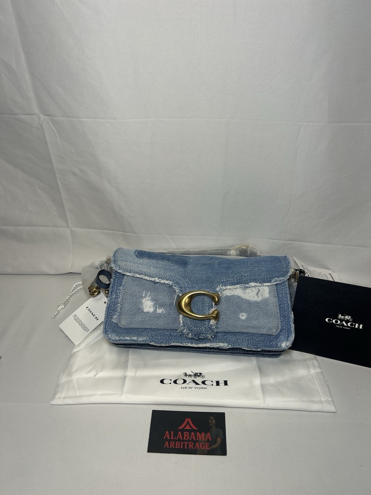 Coach Tabby Shoulder Bag 26 Repurposed Denim Patchwork CCX36 NWT Authentic