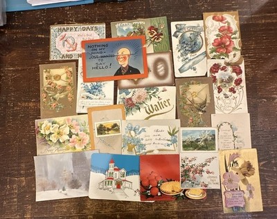 Vintage Postcards Various Topics Lot Of 20 Some Blank Some Used