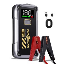 Booster Avviamento Auto 4000A 12V Starter Batteria Portatile con Schermo LCD