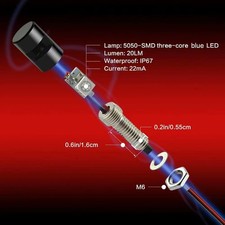 2x License Plate Lighttag Screw Bolt Lamp12v White Led Bulb For Car Motorcycle