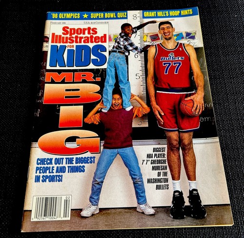 Georghe Muresan Rare SI FOR KIDS SI 1996 Washington Bullets NBA NO CARDS