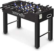 48In Competition Sized Foosball Table, Soccer for Home, Arcade Game Room, 2 Ball