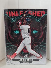 2025 Panini Donruss - Unleashed Leo De Vries #4 Green Laser (RC)
